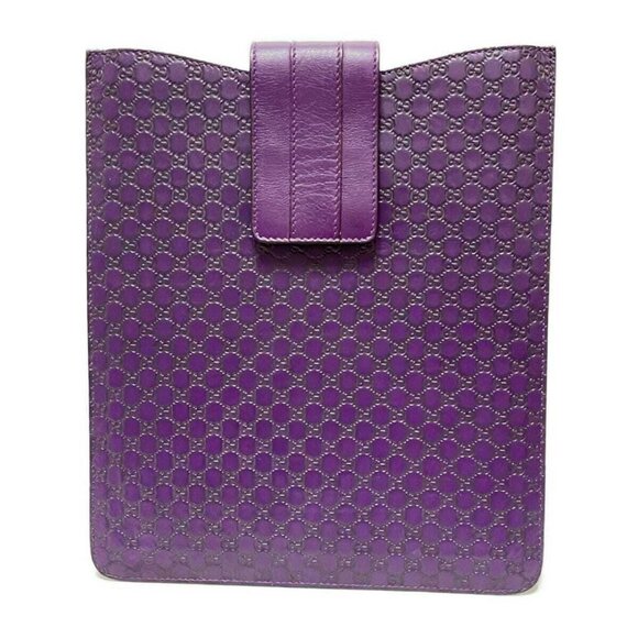 Auth GUCCI Micro Guccissima 256575 Purple Leather - Accessory Case - Picture 1 of 11